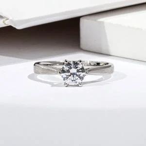 [샤밍주얼리]5부 다이아 반지 IGI GIA 랩 그로운 무광 디럭스 솔리테어 6프롱 기념일 프러포즈