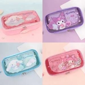 산리오 귀욤 글로시 반짝이 파우치 필통