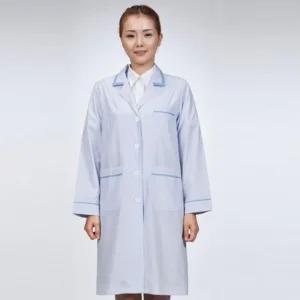 여성 블루 영양사가운 의사 한의사 위생복 실피부관리실 관리사 연구실 실험 실습 실습실 미용사 랩실 물리