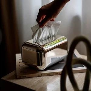 실버크롬 휴지 티슈 케이스 화장지 커버 각커버 곽커버 각케이스 집들이선물