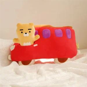 카카오프렌즈 에이프릴샤워 쿠션 버스타고 라이언인테리어 거실 베개 디자인 소파 쇼파 형태 인형