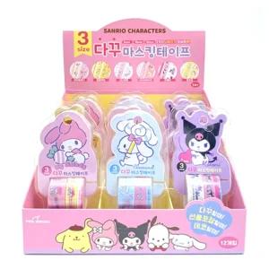 산리오 다꾸 마스킹 테이프 830173데코 캐릭터 꾸미기 소품 꾸미기용 장식 디자인 패턴 다이어리 코용