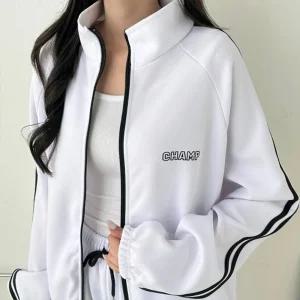 루젯 남녀 공용 챔프 투라인 트랙자켓 SD-250901러닝 트레이닝복 실내스포츠 여자 운동 여성재킷