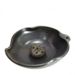 미니옹기수반 나뭇잎 색꽃 찻집 가정 실내 자연가습기 거실 인테리어 장식용