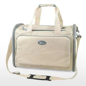 강아지 접이식 숄더백 이동가방 베이지 1P 장애견켄넬 여행 외출 비행기 슬립백 이동장 캐리어 반려 반려묘