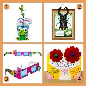 집콕 만들기 꾸러미세트-3유치원교재 유아미술 방학숙제 창의놀이 만들기재료 홈스쿨링 콕놀이 콕키트 만들