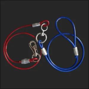 국산 와이어개줄 8mm 중간도래 강아지 대형견 중형 애견 진돗개 리드 개줄 견줄 목줄 산책용품 용목 애목