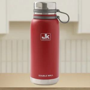 이중스텐 보온병 레드 1.5L 헬스 자전거 보리차