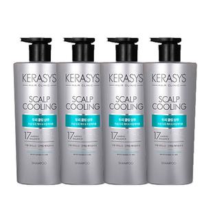 케라시스 헤어클리닉 두피 쿨링 샴푸 600ml x4개