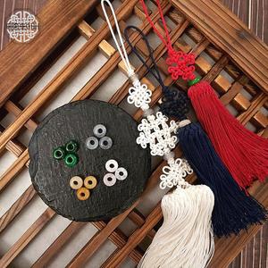 [메종드아씨] 빛고운 옥 가락지 장식 모음 /3개입/전통 매듭 옥 장식 구슬