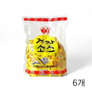[MENPYWDU_52EN]겨자소스 대용량 600g (3gX200입) X6개