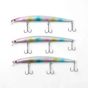 [골드스마일]바다낚시 플로팅 미노우 루어 3p세트 방어 농어 18cm