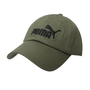 푸마 PUMA 에센셜 NO.1 로고  베이스볼 벨크로 볼캡 야구 골프 모자 카키그린 025999-04