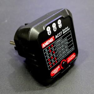 AC27 콘센트 접지 테스터기-검전기 전기 도통 차단기 누전 실험