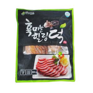 자연푸드 흑마늘 힐링덕훈제오리슬라이스 800g 1개