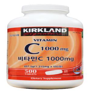 [CO(건강식품(영양제))]KIRKLAND SIGNATURE 비타민C 1000MG (1,315MG X 500정)