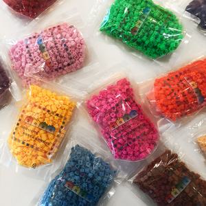 톡톡놀이 컬러블럭 9mm 지퍼스탠드 리필용 500개입 디폼블럭