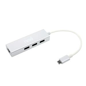 넥시 NX-UCH3P1L USB 3.1 TYPE-C 3포트 허브 + 기가 비트 유선 랜카드 NX409