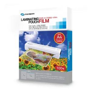 로드메일코리아 고급형 코팅필름 기계 코팅지 100mic A4 가로씰링 100매