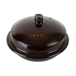 국산 황토 옹기방 4호ㅣ뚝배기 내열냄비 계란찜 청국장 전자레인지 가능