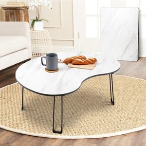 블랙 마블 테이블 인테리어 티테이블 좌식 원룸 책상