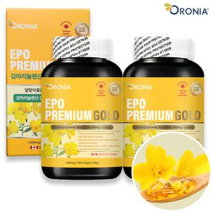 오로니아 달맞이꽃종자유 프리미엄 감마리놀렌산 180캡슐 x 2개 / 여성영양제 갱년기여성 영양제 PMS EPO