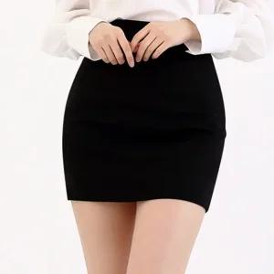 이푼아이 H라인 스판 미니 3부 베이직 스커트 자체제작 빅사이즈 치마