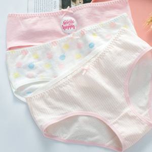 (3매) JPG07 주니어 면 삼각 팬티 초등학생 중학생 여아 85 90 95 100