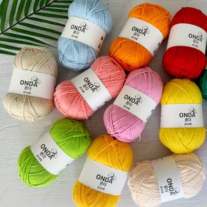 온다코튼 뜨개실 코바늘실 면사 인형뜨개실 가방뜨기