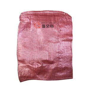 적색 마대 자루 80kg 1장 포대 재활용 쓰레기 분리수거 현장 산업용 자재 보관 다용도