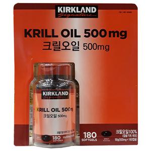 커클랜드 크릴오일 500mg 180정