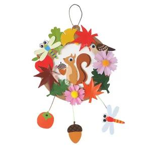 맘아트 DIY 가을 리스 만들기 키트 가을만들기 종이리스 방꾸미기 모빌