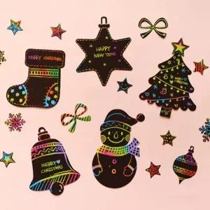 크리스마스 스크래치 페이퍼 2p