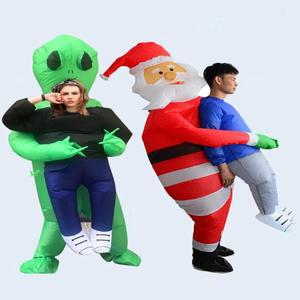 외계인 납치 공기충전옷 에어슈트 산타 크리스마스