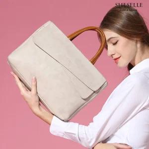 쉬즈엘  폴피레드 여성서류가방  브리프케이스 여자 노트북가방 사각백