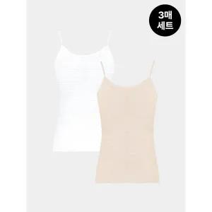 [하프클럽/BYC]여성 클리어 자카드 끈 나시 3매 세트