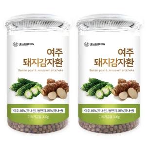 헬로우그린 국내산 여주 돼지감자환 300gX2(통) 총600g
