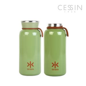 퀸센스 수보틀 올리브 450ml 스텐 물병 텀블러 보온보냉 이중진공