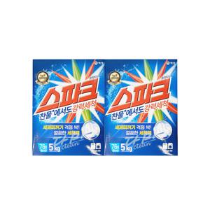 스파크 오리지널 분말 세탁세제 박스형 카톤 5kg x2개