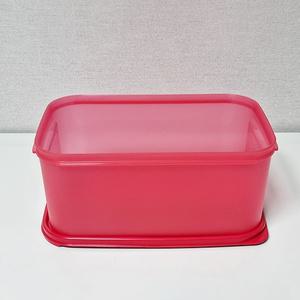 타파웨어 반찬통 엠엠 밀폐용기 김치통 저장통 4.3L 클리어레드