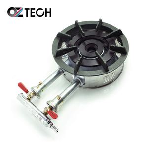 오즈테크 2세대 쌍관 버너 LPG 2열 2구 업소용 화구