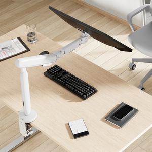 엔산마운트 OL-16 플렉시 스프링 싱글모니터암 TV/모니터 거치대 벽 밀착형 15-35인치 상하좌우 조절 U