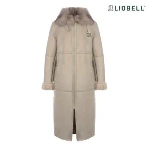 [리오벨] 폭스 카라 하이넥 무스탕