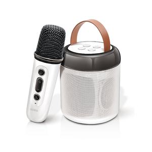 코시 최대 10W 5가지 음성변조 LED 가벼운 휴대용 블루투스 스피커 마이크 세트