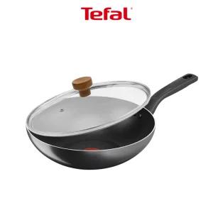 [한정][테팔] 쿡이지 볶음팬 28cm+우드뚜껑28cm