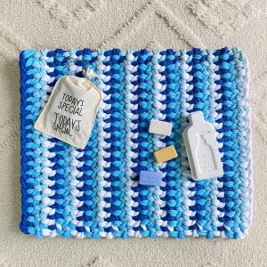 양말목 빨아쓰는 현관 주방 욕실 화장실 발매트 방석 DIY 핑거니팅 공예 키트