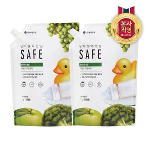 세이프 천연미네랄 마일드 주방세제 리필 1L 2개