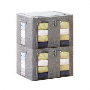 코멧 홈 대용량 프리미엄 와이어 리빙박스 100L 그레이 × 2개