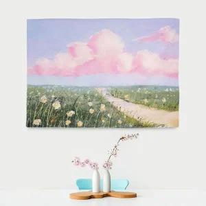 대형 패브릭 포스터 유화 꽃길 S WACEF71