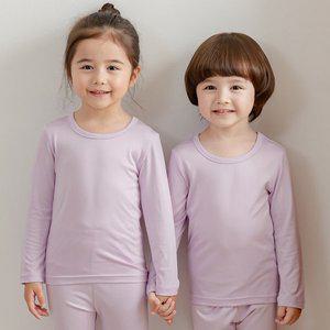 [꼬마친구]라이트 퍼플 웜히트텍 아동내의 아동내복 실내복